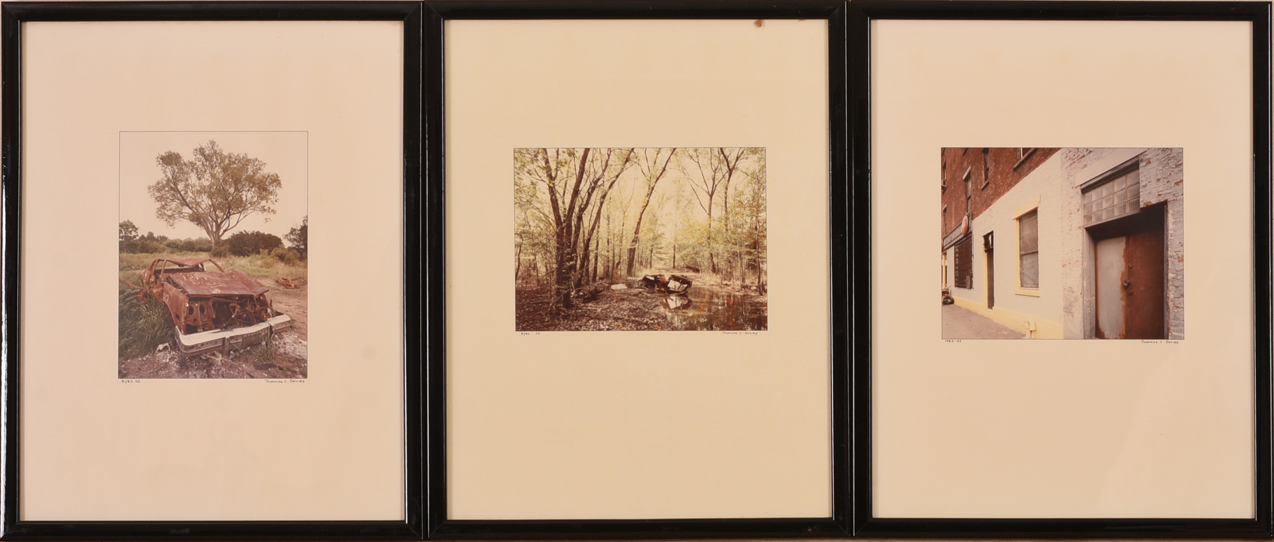THOMAS C. DAVIES. NINETEEN PHOTOGRAPHS.