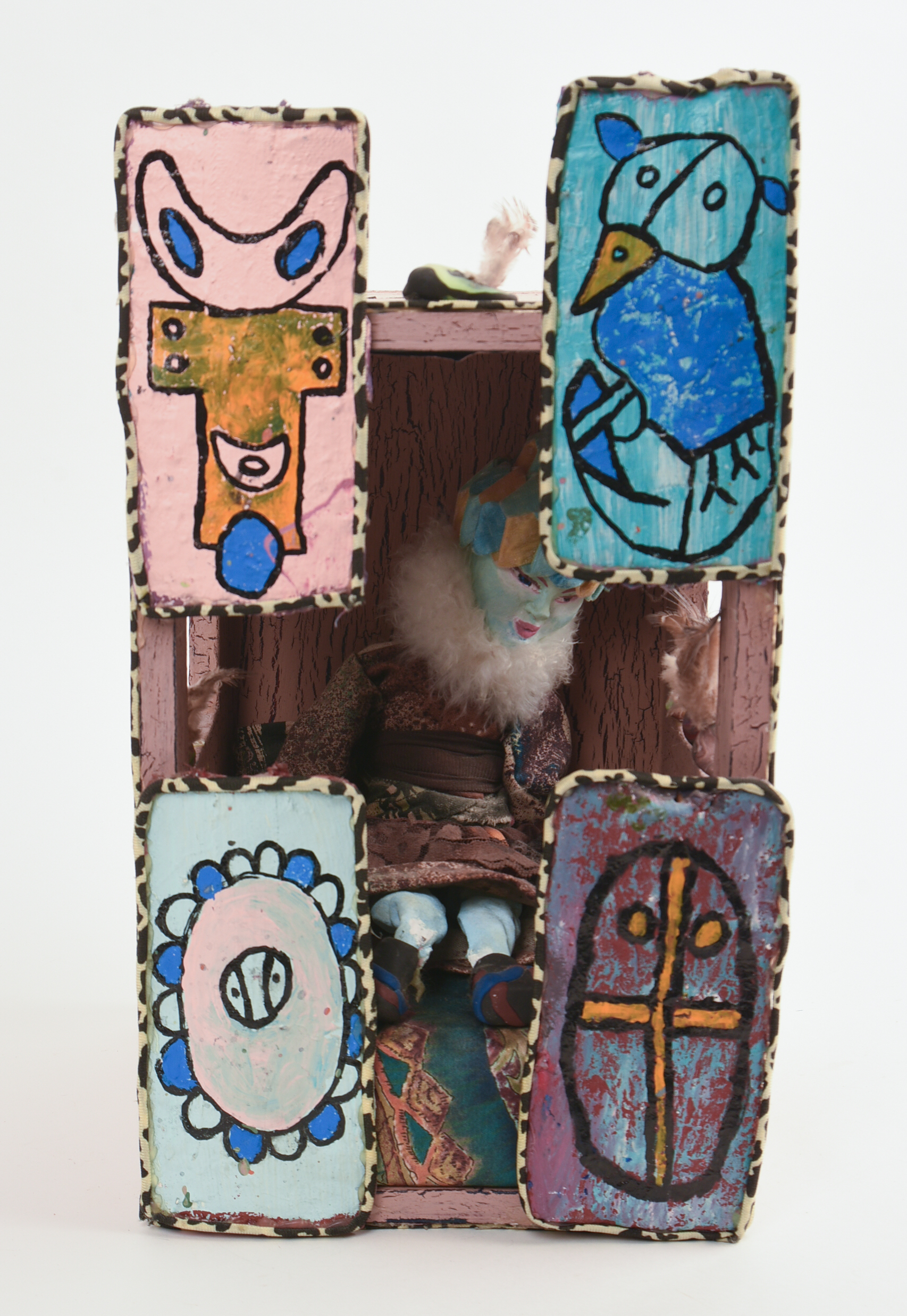 ART DOLL IN A SEDAN CHAIR.