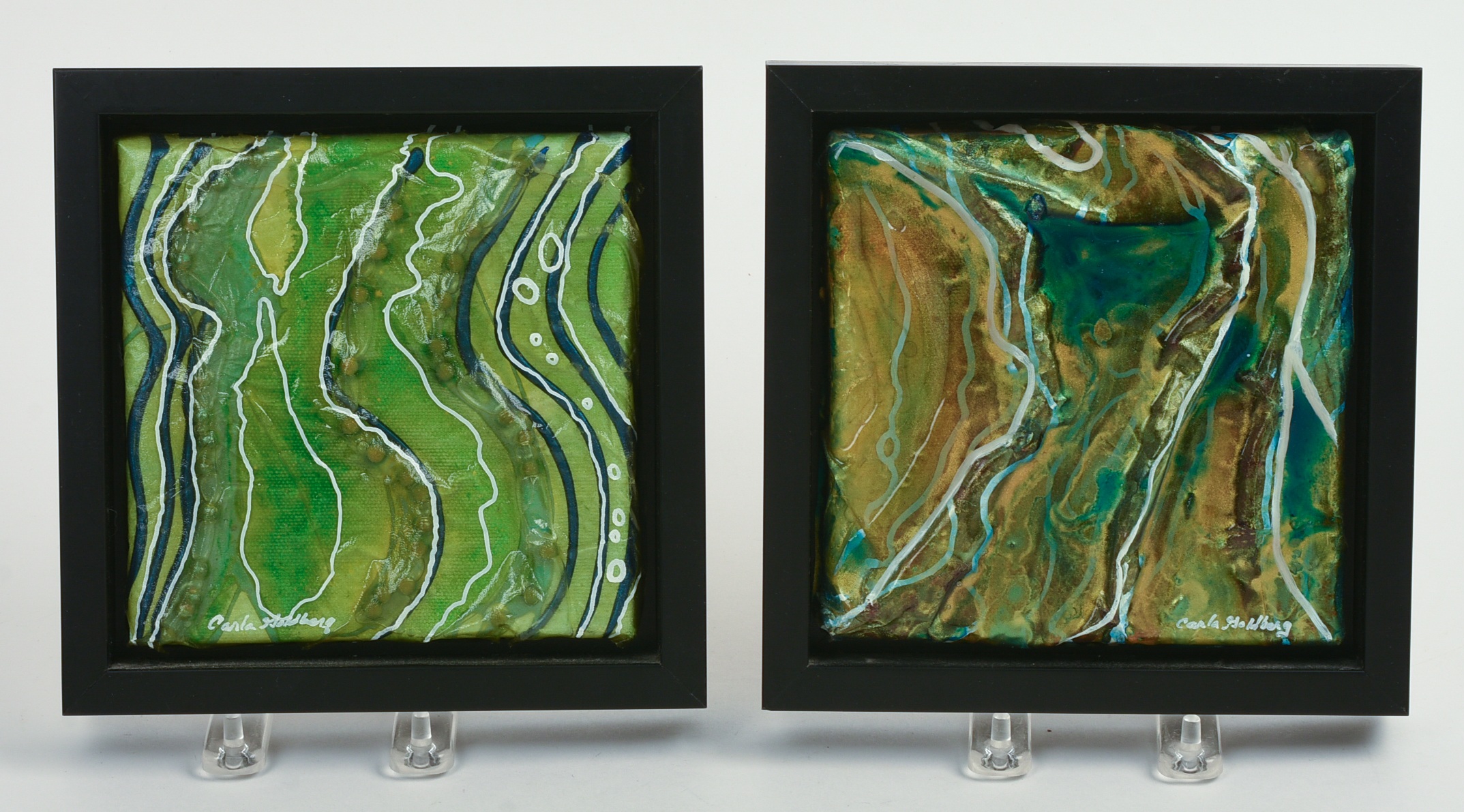 CARLA GOLDBERG. TWO WORKS.