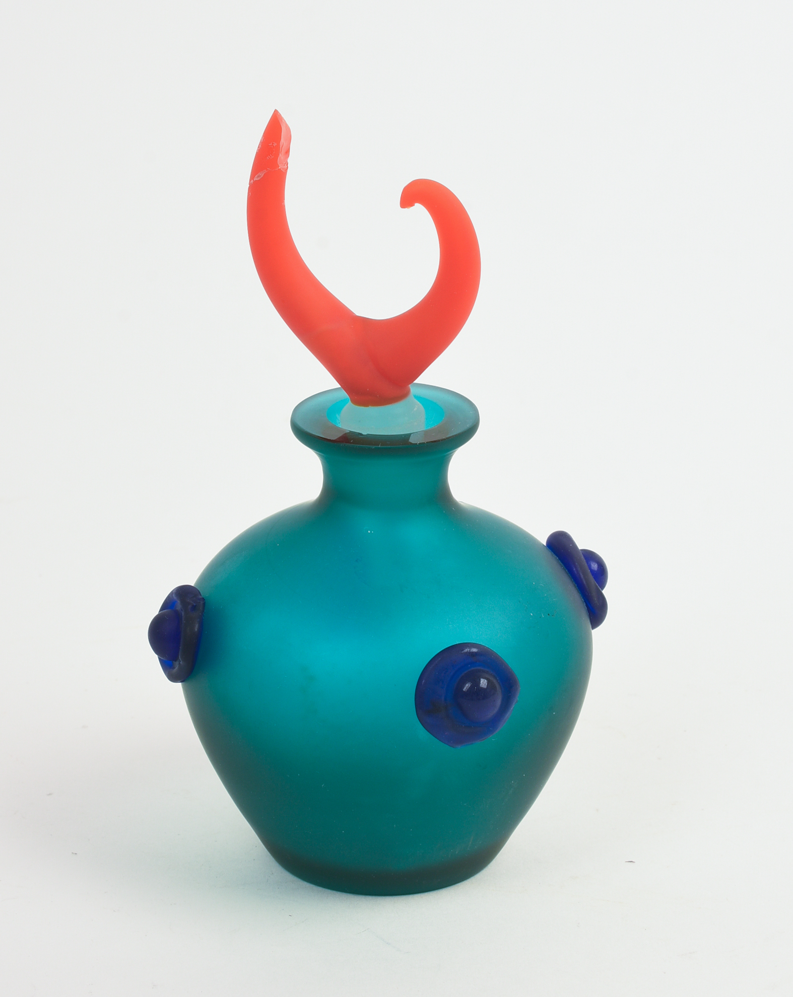 ART GLASS PERFUME BOTTLE.