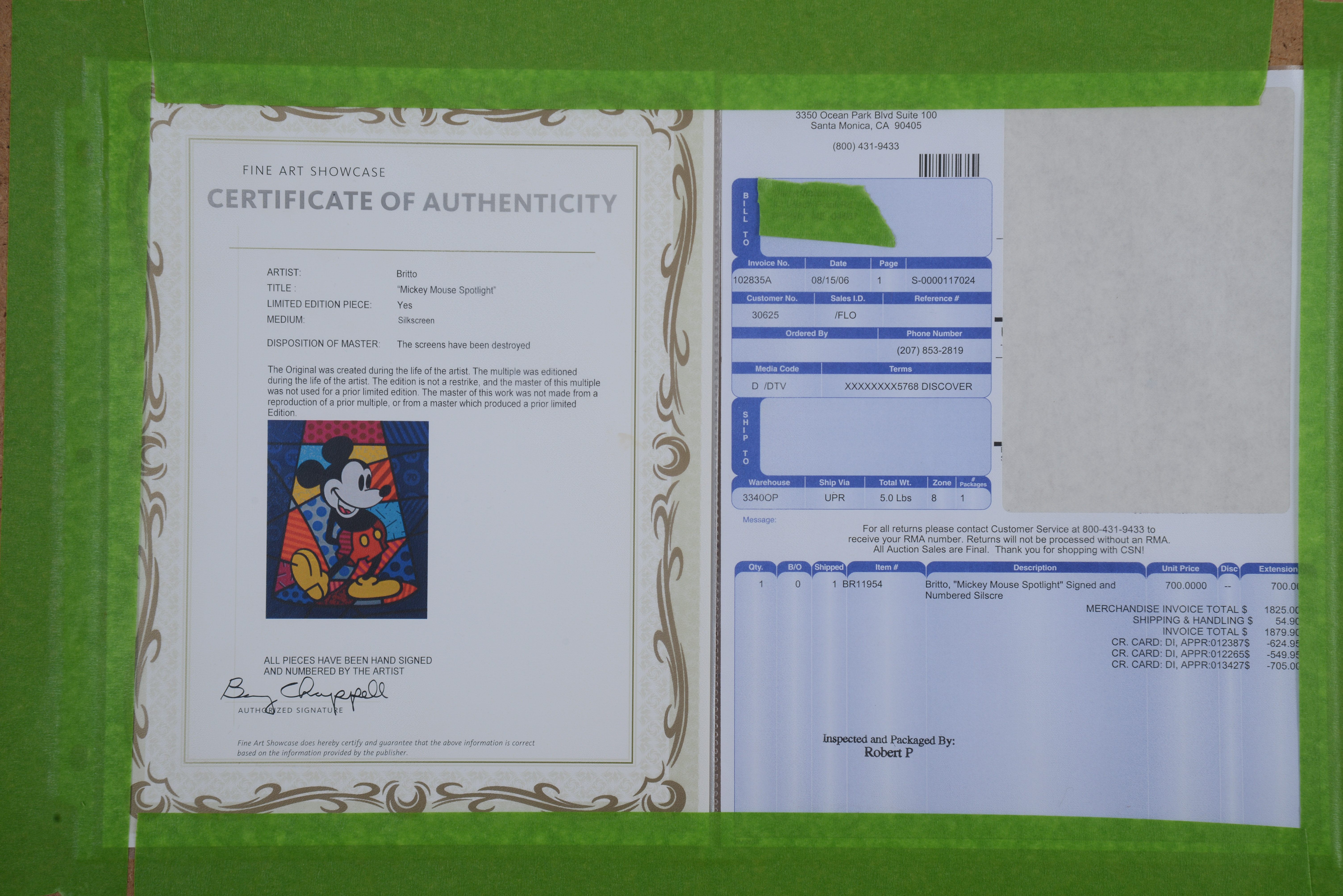 ROMERO BRITTO. MICKEY MOUSE SPOTLIGHT.