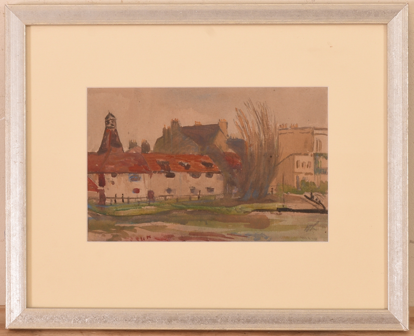 RICHARD HAYLEY LEVER (1876-1958). OLD BREWERY, RIVER THAMES.