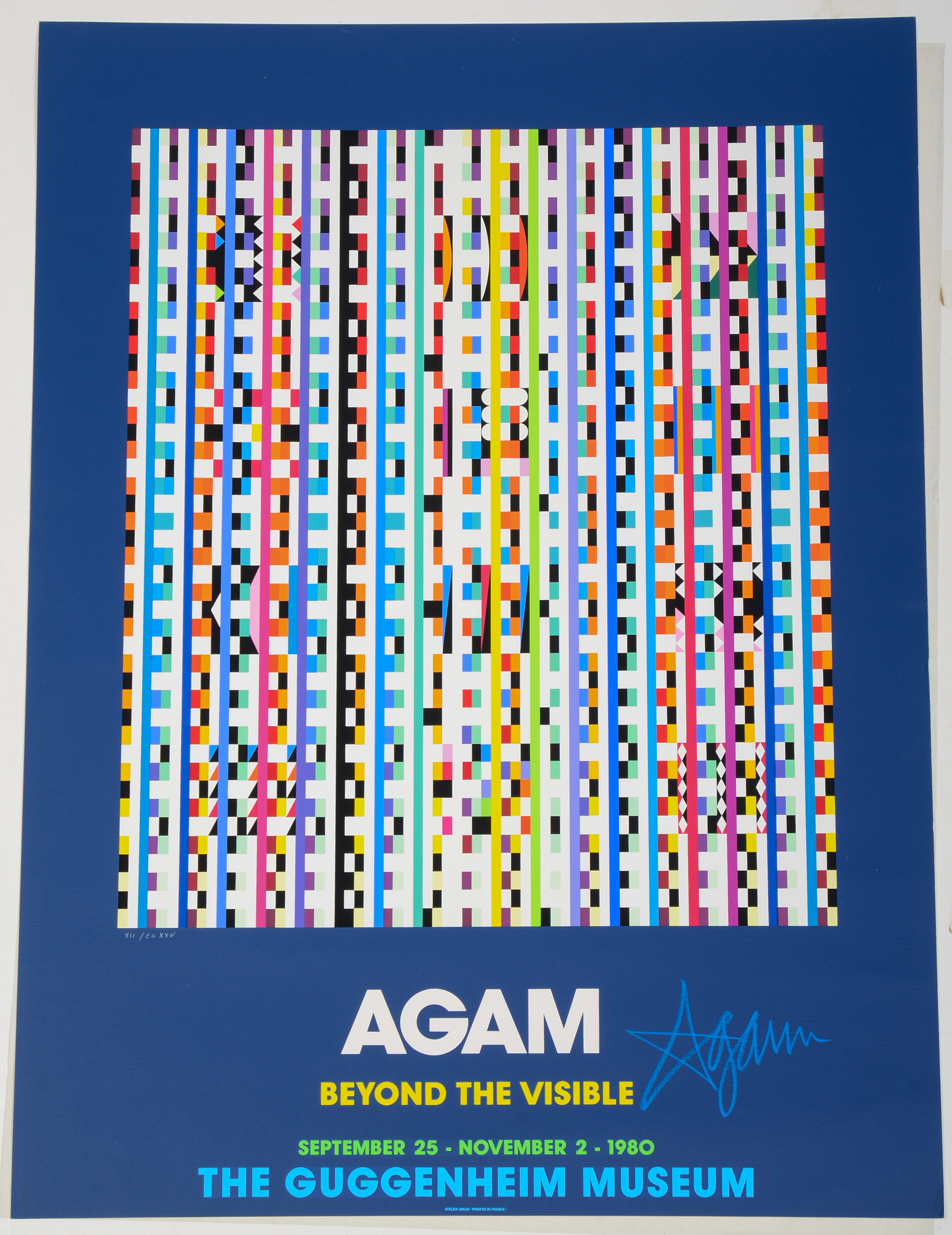 YAACOV AGAM EXHIBITION POSTER.