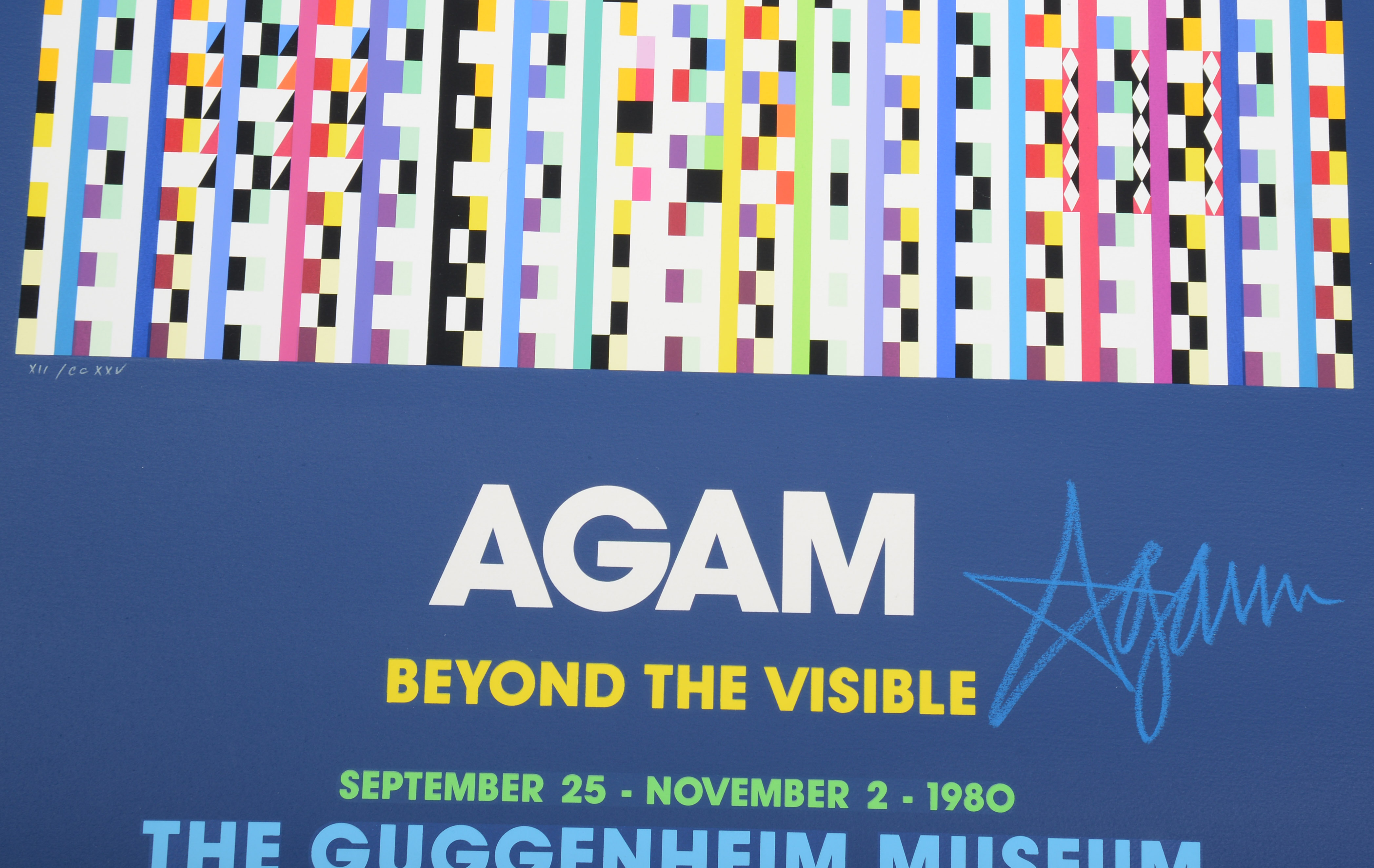 YAACOV AGAM EXHIBITION POSTER.