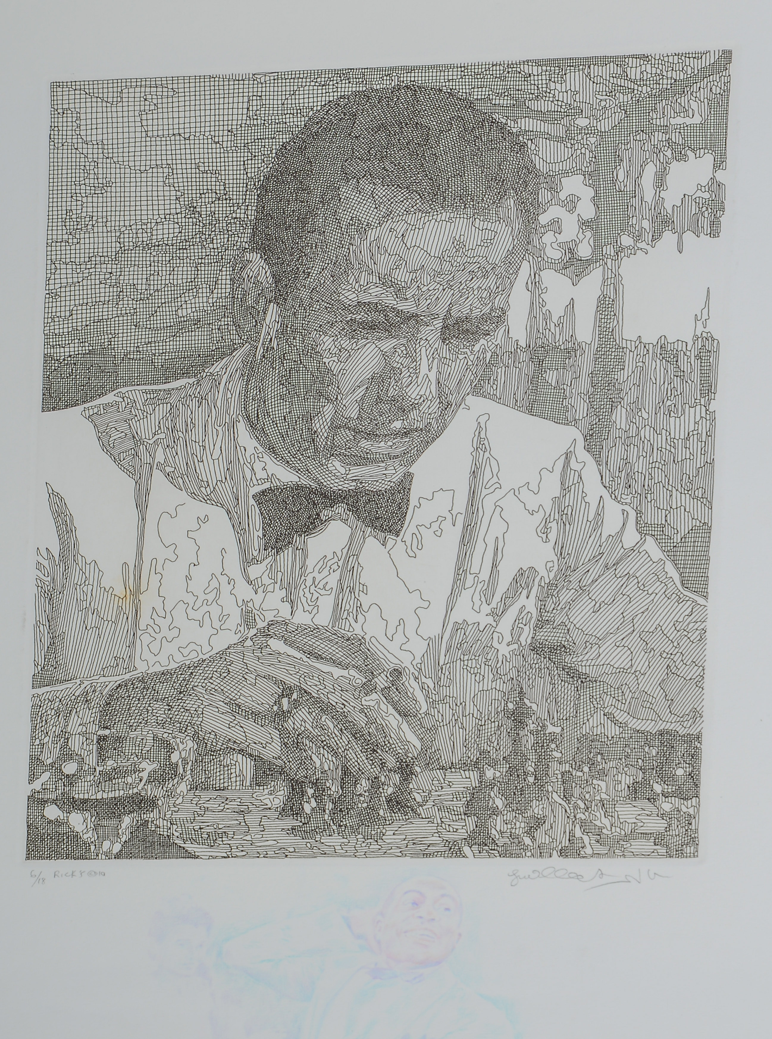 GUILLAUME AZOULAY (B. 1949). THREE ENGRAVINGS.