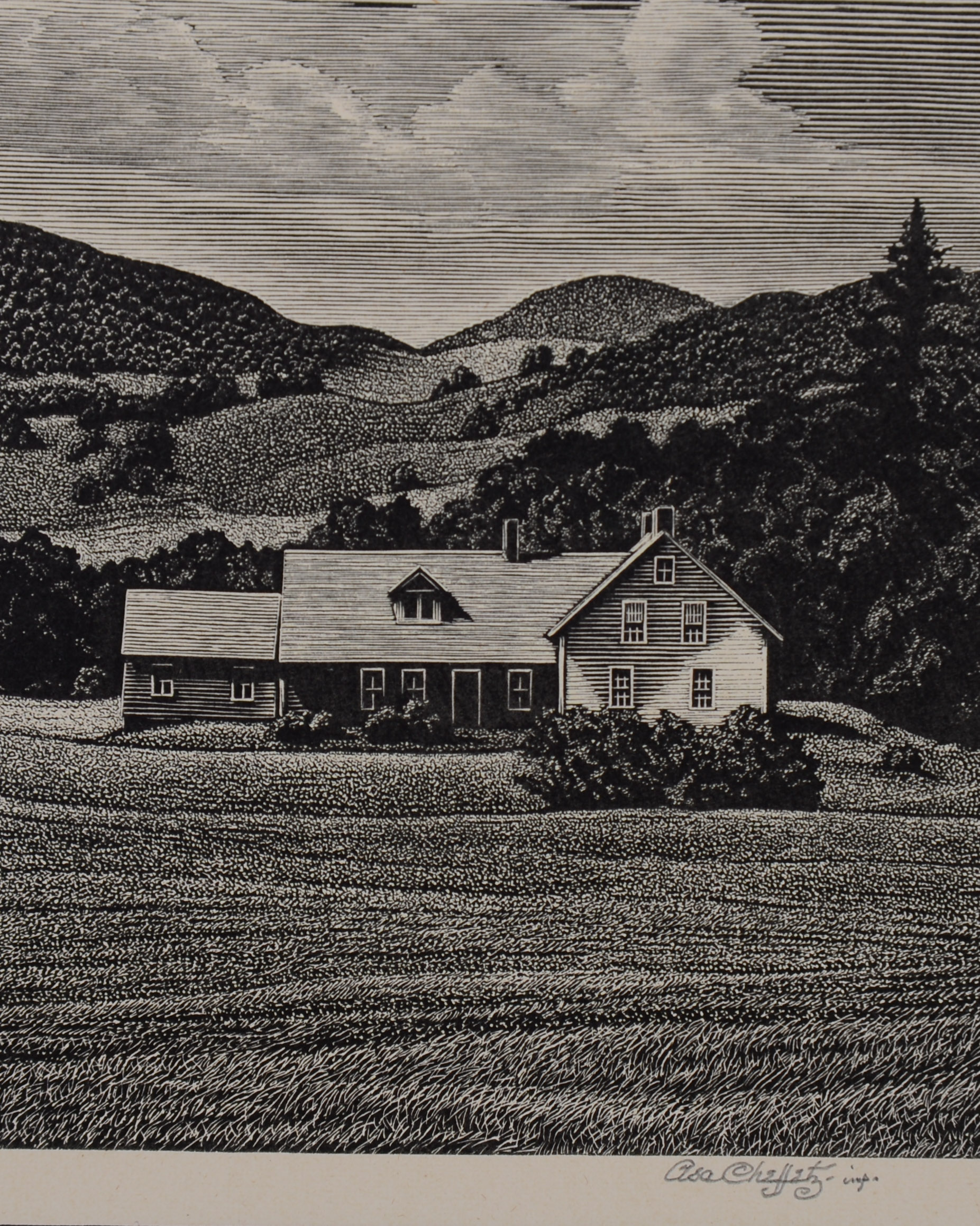 ASA CHEFFETZ. VERMONT LANDSCAPE.