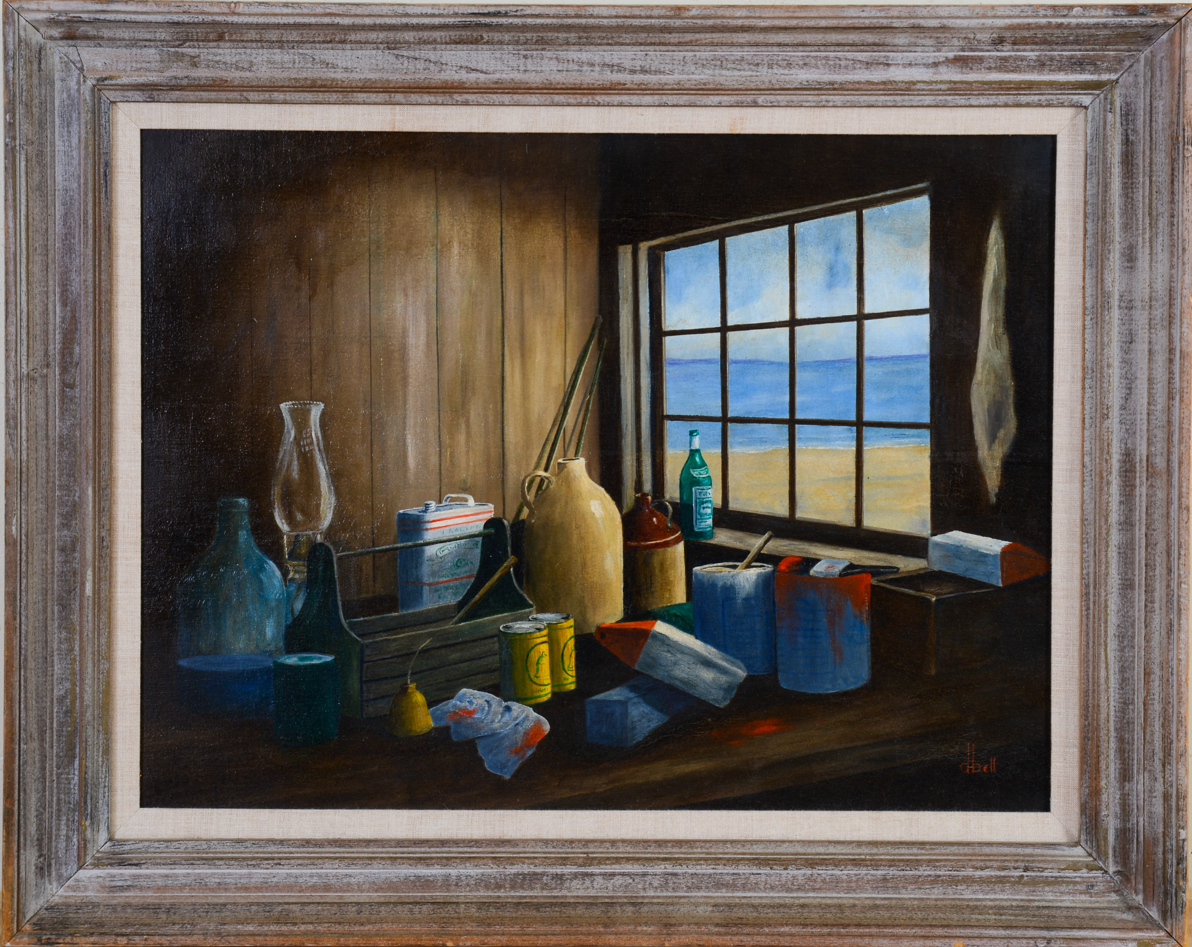 DONALD BELL. STILL LIFE WITH CROCKS.