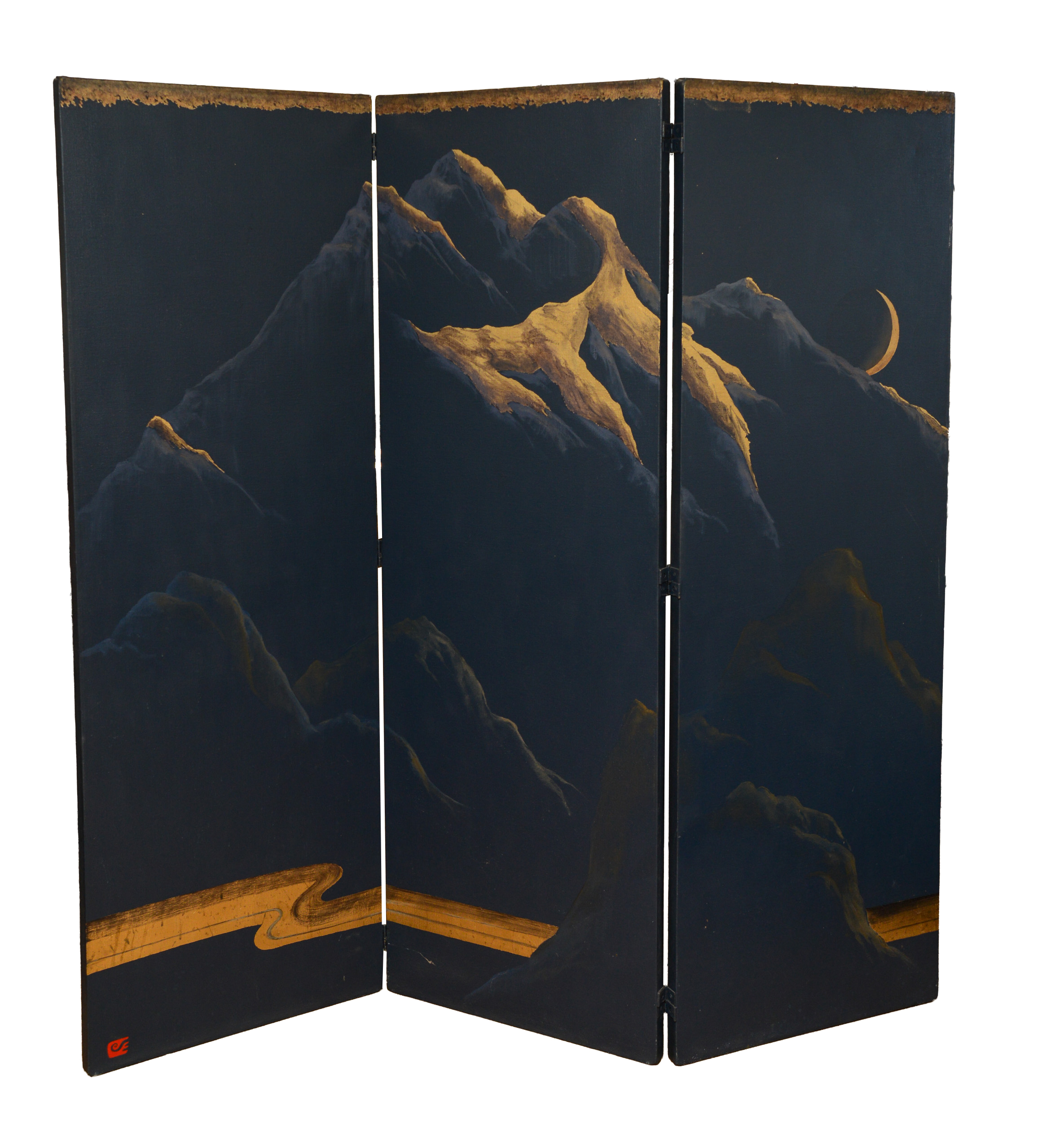 JOHN SQUADRA (B. 1932). PAINTED SCREEN.