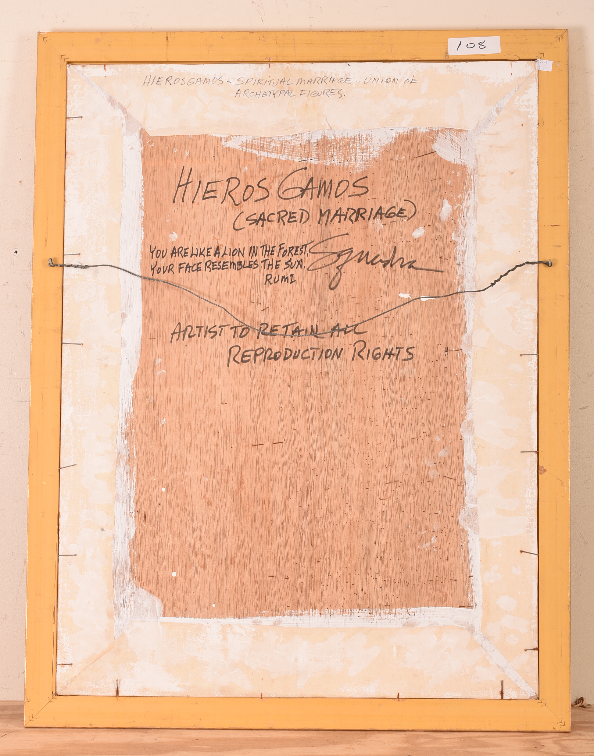 JOHN SQUADRA (B. 1932). HIEROS GAMOS (SACRED MARRIAGE)