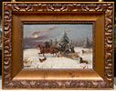 STEINACKER-VIORSKY Alfred (1838-1914)
Paire de tableaux
Rencontre avec des loups en forêt
Huile Изображение - 1