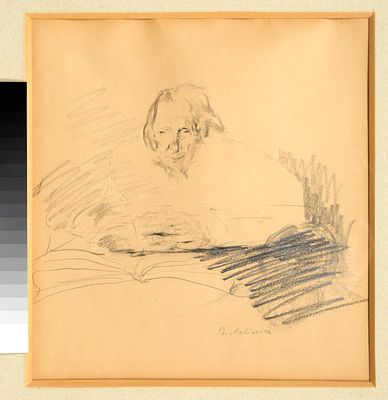 MALJAVIN Philippe (1869-1940)Portrait d’hommeCrayon sur papierSigné en bas à droite28 x 26 cm