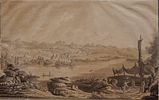 ECOLE RUSSE, XVIIIe et XIXe siècle
LOT de quatre vues de la Russie
Aquarelles sur papier
26 x Изображение - 3