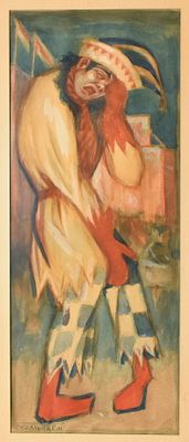 STELLETSKY Dimitri (1875-1947)SkomorocheGouache sur papierSignée en bas à gauche35 x 14 