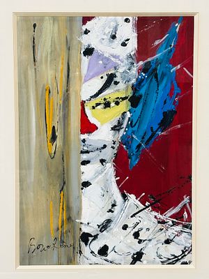 BOUCHENE Dimitri (1893-1993)Visage Gouache sur papierSigné en bas à gauche39 x 28 cmБУШЕН 