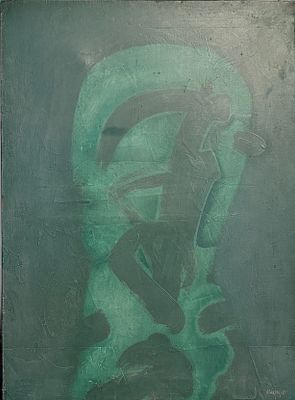 MAKARENKO Vladimir (1943)Tête abstraite, 1985Huile sur toileSigné et daté « 85 » en bas à 
