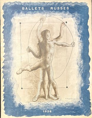 [BALLETS RUSSES]Programme de la XXIe saison des ballets russes de Serge Diaghilev au Théâtre 