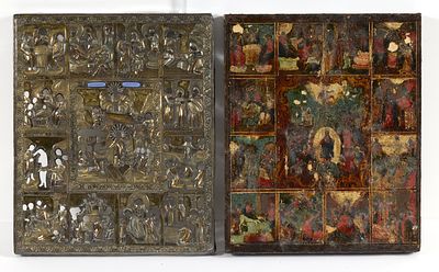 IC&Ocirc;NE &laquo;LA R&Eacute;SURRECTION DU CHRIST AVEC DES SC&Egrave;NES DE SA VIE&raquo;
Russie, Moscou, peinture est du 