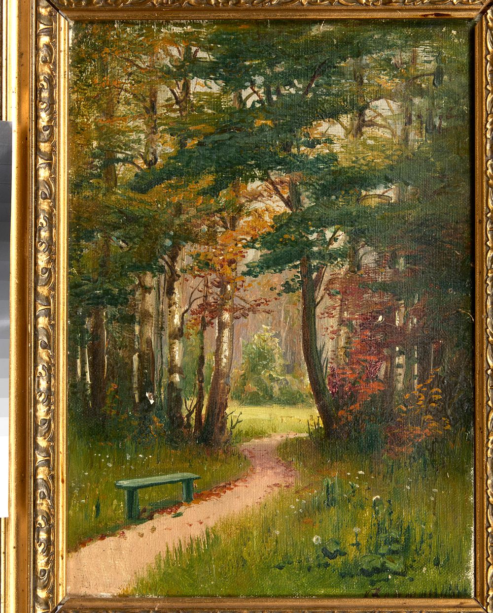 VORONKOV Vassili (1859- ?)
Paysage de for&ecirc;t
Huile sur toile
Sign&eacute; en bas &agrave; droit
31 x 22 cm 