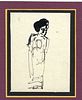 PESTEL Vera (1887-1952)
Lot de trois croquis repr&eacute;sentant des figures f&eacute;minines
Encre sur Изображение - 1