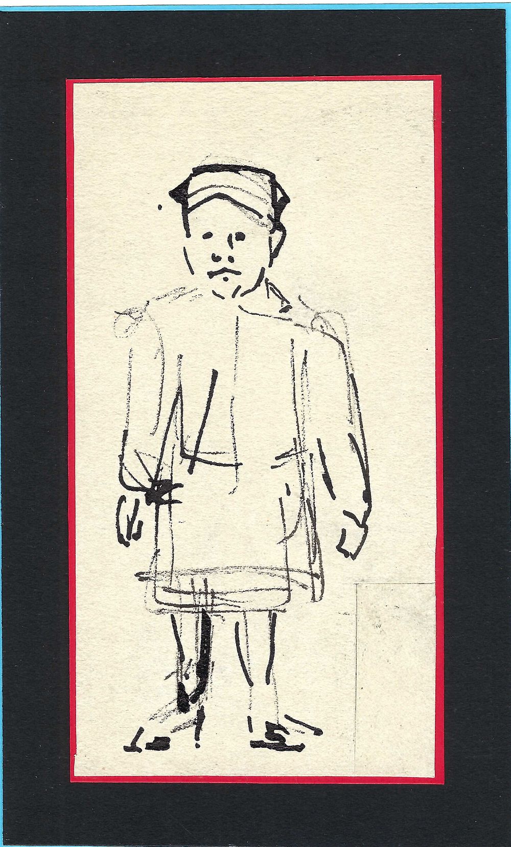 PESTEL Vera (1887-1952)
LOT de trois dessins de personnages
Encre sur papier
Cachet &laquo; H&eacute;ritage 