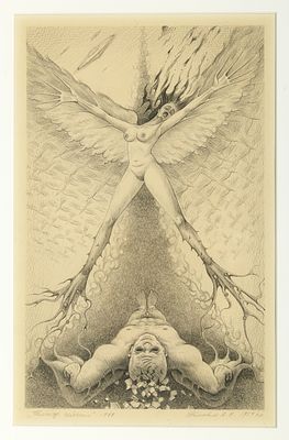 ZHMAILO Alexandre (1954)
Poltergeist, 1989
Lithographie
Sign&eacute;, nomm&eacute; et dat&eacute; en bas
35 х 22 cm 