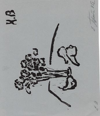 PREIS Elena (1938)
LOT : 1) Les Femmes Myrophores. Gravure, annot&eacute;, sign&eacute; et 
num&eacute;rot&eacute; 9/2 en 