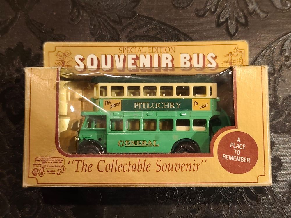 AEC Regent Double Decker (1932) Souvenir Bus by LLEDO. Special Edition PITLOCHRY Promotional Model