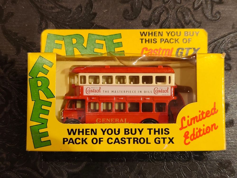 AEC Regent Double Decker Bus (1932) by LLEDO. CASTROL Promotional Model