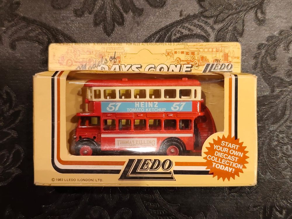 AEC Regent Double Decker Bus (1932) by LLEDO (Models of Days Gone). HEINZ Promotional Model