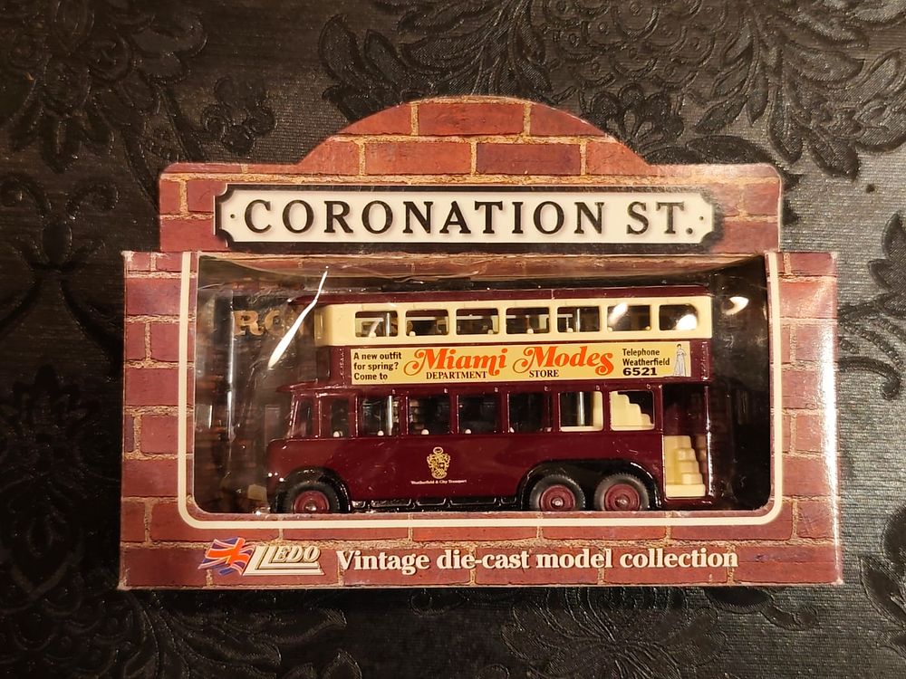AEC Renown Double Decker Bus (1931) by LLEDO. CORONATION STREET - MIAMI MODES Promotional Model