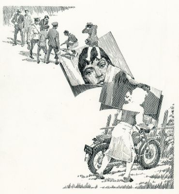 Заболотский Н.Н. Иллюстрация к журналу "Сельская новь". 1982 г. Бумага, тушь, перо. 30,3х23,6 