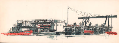 Заболотский Н.Н. Сортировочно-сплоточный агрегат. Иллюстрация к журналу "Лесная новь". 1978 г. 