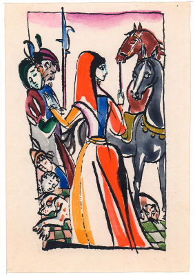 Траугот Г.А.В. Сон. Оригинал иллюстрации к книге "Сказки матушки Гусыни, или Истории и сказки 