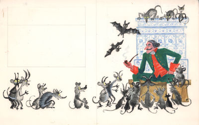 Корчемкин Л.Н. Солдат. Иллюстрация к сказке "Солдат и смерть" для книги "Василиса Премудрая" 