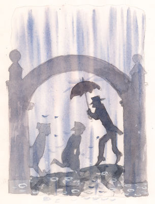 Монин Е.Г. Дождь идёт и пыль толчёт, Будто перец в ступке. Все девчонки у ворот Подбирают юбки. 