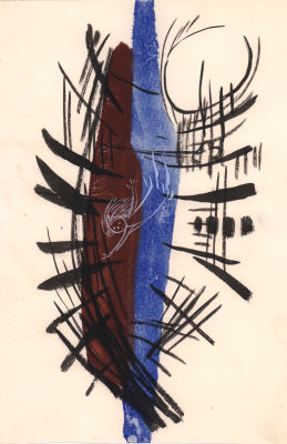 Митурич М.П. Падению не было, не было, не было, не было, не было конца. Вариант иллюстрации к 