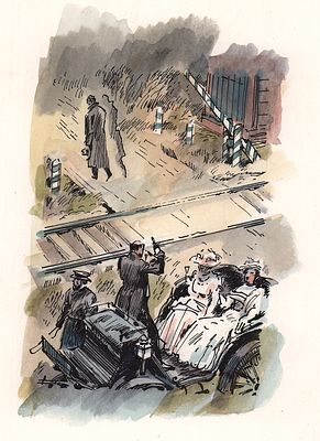 Иткин А.З. Но если и шел он, то молчал всю дорогу. Вариант иллюстрации к поэме А. Блока "Ночная 