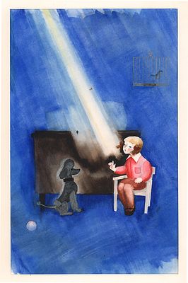 Лемкуль Ф.В. Мама спит, она устала… Ну и я играть не стала. Оригинал иллюстрации к книге Е. 