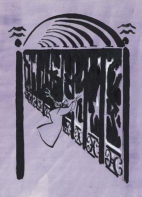 Митурич М.П. Возвращение. Выставочный вариант (увеличенный формат) иллюстрации к книге С. 