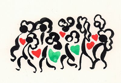 Митурич М.П. Их одежда была украшена изображениями алого сердца - знака червонной масти. 