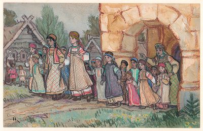 Кочергин Н.М. Собрали целую тысячу маленьких девчоночек и послали их В Кожевенную слободу 