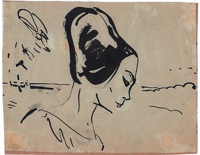 Бунин П.Л. Татьяна. Иллюстрация к поэме А.С. Пушкина "Евгений Онегин". 1960-е гг.. Бумага 