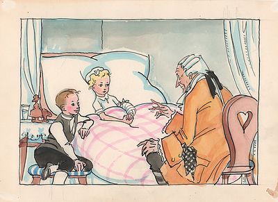 Гольц Н.Г. У самой ее постели сидел чужой человек, в котором она, однако, скоро узнала хирурга 