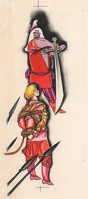 Гольц Н.Г. А не принесешь Елены Прекрасной, пеняй на себя. Оригинал иллюстрации к книге "Сказка 