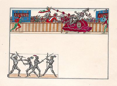 Алексеев В.Ф. Поединок. Оригинал книжной иллюстрации к книге Д. Колпаковой, А. Солдатенко 