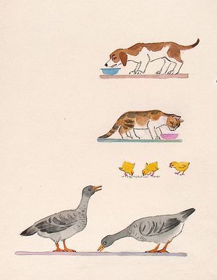 Еремина Т.А. Завтрак. Оригинал иллюстрации к книге З. Александровой "Топотушки" [Стихи, Для 