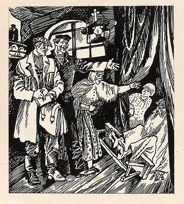 Непомнящий Л.М. Дурное слово. Оригинал иллюстрации к Собранию сочинений в 3 (трех) томах С. 