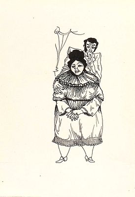 Перкель Г.З. Тише! Оригинал иллюстрации, 1970-е гг. Бумага, тушь, перо, аппликация. Лист 21 