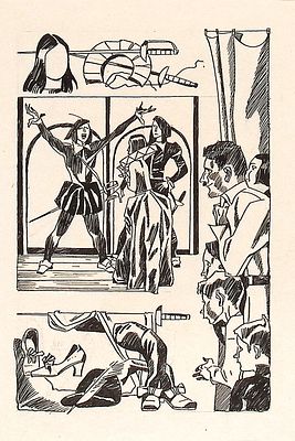 Юдин В.В. В театре. Оригинал иллюстрации к сборнику "Школьные годы", №1 (Повесть Н. Огнева 