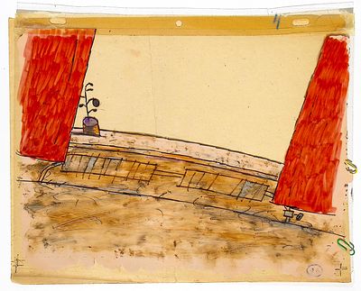 [Анимация]. Окно. Неизвестный художник. Фаза движения. Целлулоид, тушь, заливочная краска. Лист 